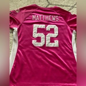 NFL Clay Matthews 52 pink Packer Women’s Jersey